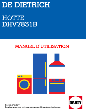 Manuel du propriétaire | De Dietrich DHD519X Manuel utilisateur | Fixfr