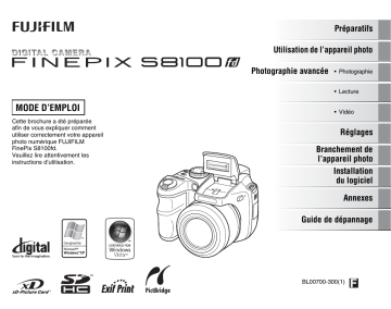 Fujifilm FinePix S8100 FD Mode d'emploi | Fixfr