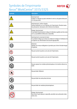 Xerox WORKCENTRE 3315 3325 Manuel utilisateur