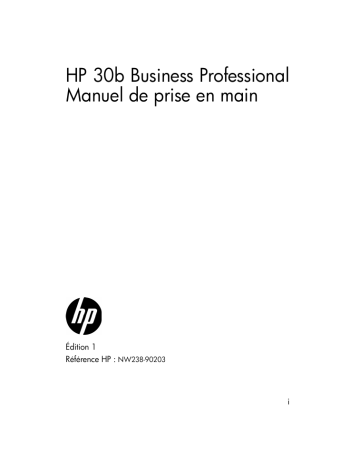 Manuel du propriétaire | HP 30B Manuel utilisateur | Fixfr