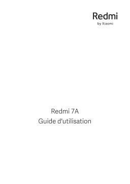 Xiaomi Redmi 7A Manuel utilisateur