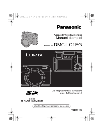 Panasonic DMC LC1 EG Mode d'emploi | Fixfr
