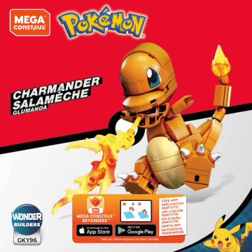 Mattel Mega Construx Pokémon Charmander Manuel utilisateur | Fixfr