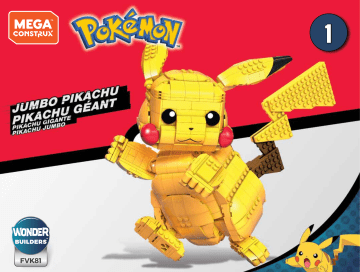 Mattel Mega Construx Pokemon Jumbo Pikachu Manuel utilisateur | Fixfr
