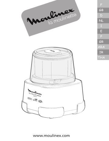 Manuel du propriétaire | Moulinex MOULINETTE_DP700G Manuel utilisateur | Fixfr