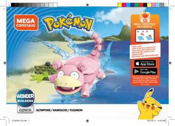 Mattel Mega Construx Pokémon Slowpoke Manuel utilisateur | Fixfr