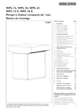 STIEBEL ELTRON WPL16S Manuel utilisateur