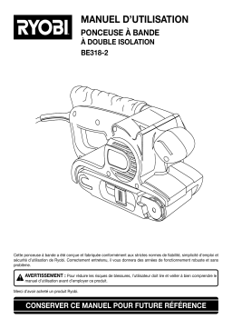 Ryobi BE318-2 Manuel utilisateur