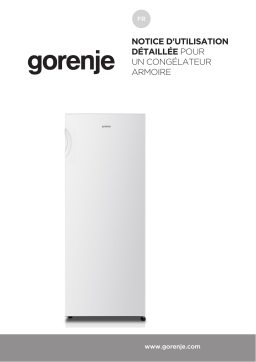 Gorenje FN4171CW Congélateur armoire Manuel utilisateur