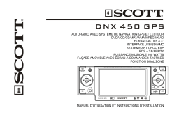 SCOTT DNX 450 GPS Manuel utilisateur