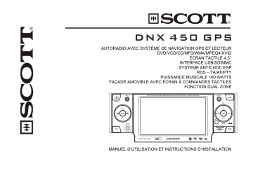 SCOTT DNX 450 GPS Manuel utilisateur | Fixfr