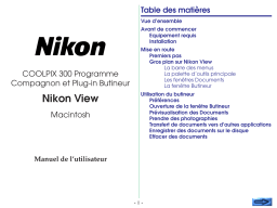 Nikon VIEW Manuel utilisateur