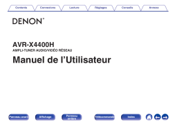 Denon AVR-X4400H Manuel utilisateur