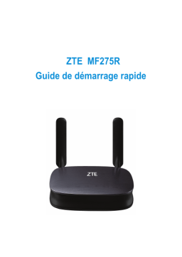 ZTE MF275 R Manuel utilisateur