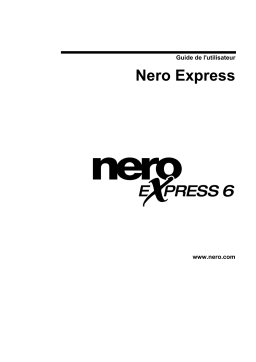 Nero NERO EXPRESS 6 Manuel utilisateur