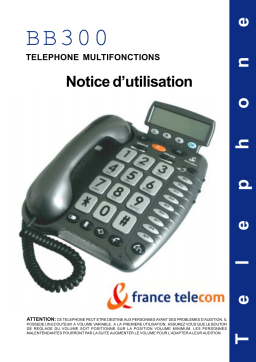 FRANCE TELECOM GEEMARC BB300 Manuel utilisateur