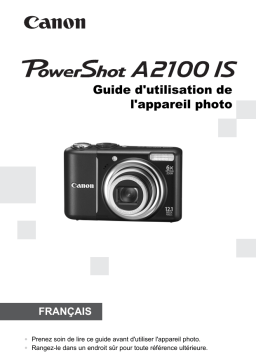 Canon PowerShot A2100 IS Manuel utilisateur