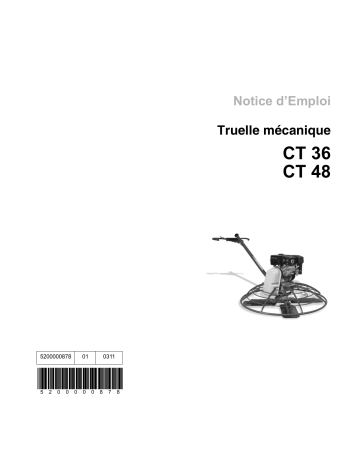 CT48-9 | CT36-9 | CT36-9-V | Wacker Neuson CT36-6 Gasoline Walk-behind Trowel Manuel utilisateur | Fixfr