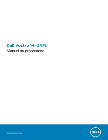 Dell Vostro 3478 laptop Manuel du propriétaire | Fixfr