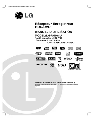LG LH-RH7695IA Manuel du propriétaire | Fixfr