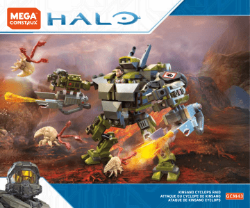 Mattel Mega Construx Halo Kinsano Cyclops Raid Manuel utilisateur | Fixfr