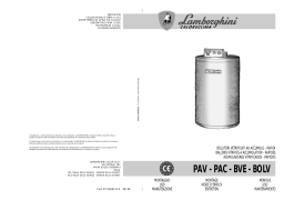 Lamborghini PAC Manuel utilisateur