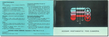 Kodak Instamatic 700 Mode d'emploi | Fixfr