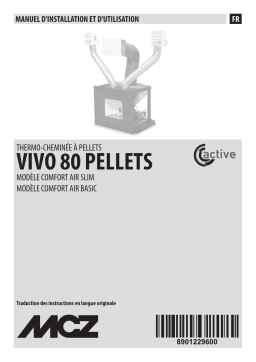 MCZ Vivo 80 Pellet COMFORT AIR Manuel utilisateur