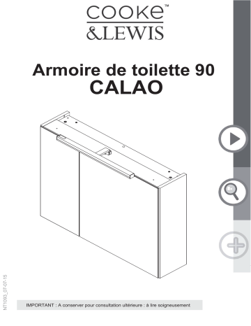 Cooke & Lewis Calao 90 cm Mode d'emploi | Fixfr