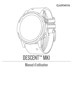 Garmin Descent MK1 Manuel utilisateur