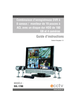 ECCTV KIT VIDEO SVL1780 Manuel utilisateur