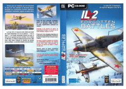 GAMES PC IL-2 STURMOVIK-FORGOTTEN BATTLES Manuel utilisateur