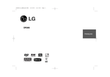 LG DR385 Manuel du propriétaire | Fixfr