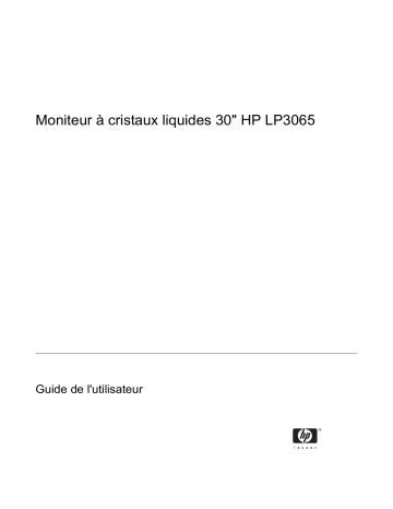 Manuel du propriétaire | Compaq LP3065 Manuel utilisateur | Fixfr