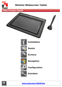 Trust Slimline Widescreen Tablet Manuel utilisateur