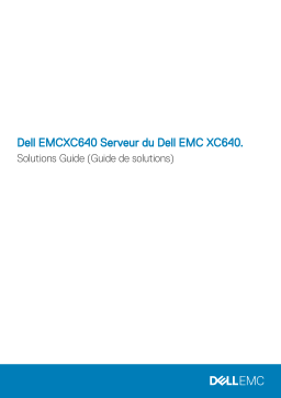 Dell EMC XC Core XC640 System Manuel utilisateur