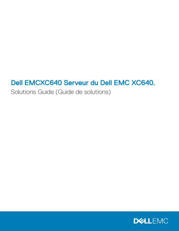 Dell EMC XC Core XC640 System Manuel utilisateur | Fixfr