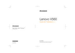 Lenovo V560 Manuel utilisateur