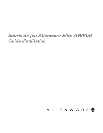 Alienware AW958 Elite Gaming Mouse Manuel utilisateur | Fixfr