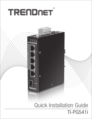 Trendnet RB-TI-PG541i 6-Port Hardened Industrial Gigabit PoE+ Layer 2 Managed DIN-Rail Switch Manuel utilisateur | Fixfr