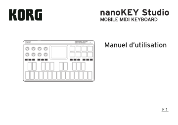Korg nanoKEY Studio Manuel du propriétaire | Fixfr