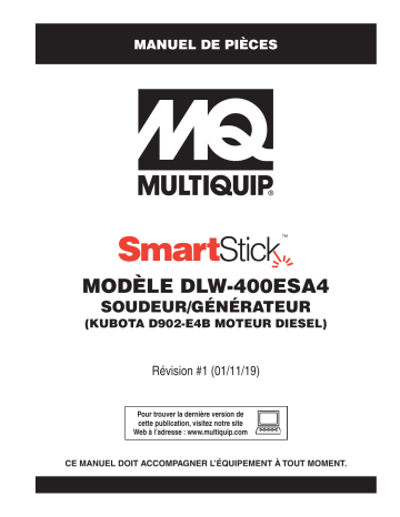 MQ Multiquip DLW400ESA4 Manuel utilisateur | Fixfr