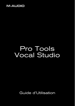 M-Audio PRO TOOLS VOCAL STUDIO Manuel utilisateur