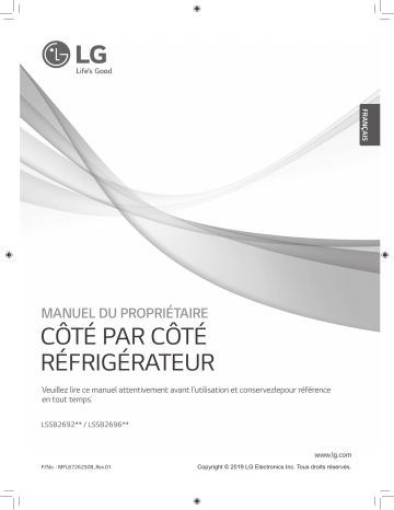 LG LSSB2692ST Manuel du propriétaire | Fixfr