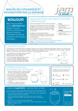 JAM HX-P190 Classic 2.0 Manuel utilisateur