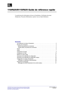 Zebra EN 110PAX4 Guide de démarrage rapide