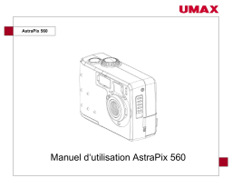 UMAX ASTRAPIX 560 Manuel utilisateur