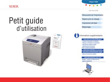 Xerox 6180 Phaser Mode d'emploi | Fixfr