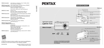 Pentax Série Optio T20 Mode d'emploi | Fixfr