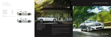 Manuel du propriétaire | Lexus IS 250C Manuel utilisateur | Fixfr